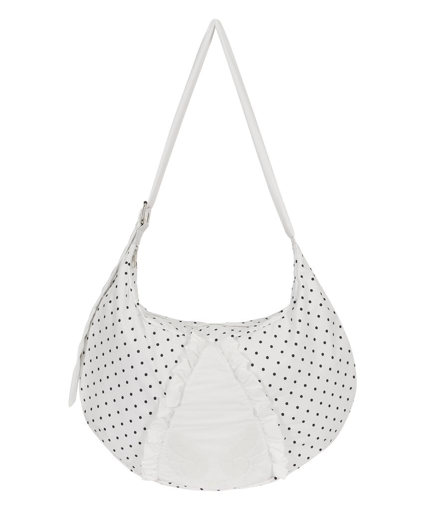 As You Are Angel Ruffle Big Dot Bag White