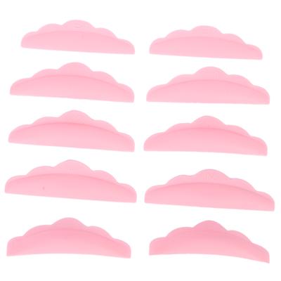 5 Pares Almofada Protetora para Permanente de Cílios Silicone Reutilizável Almofada para Lifting de Cílios Conjunto Ferramenta de Maquiagem Rosa