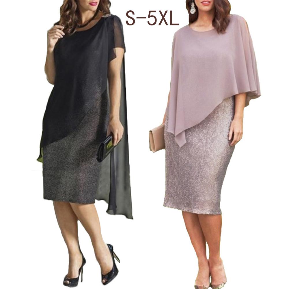 plus double layer midi dress