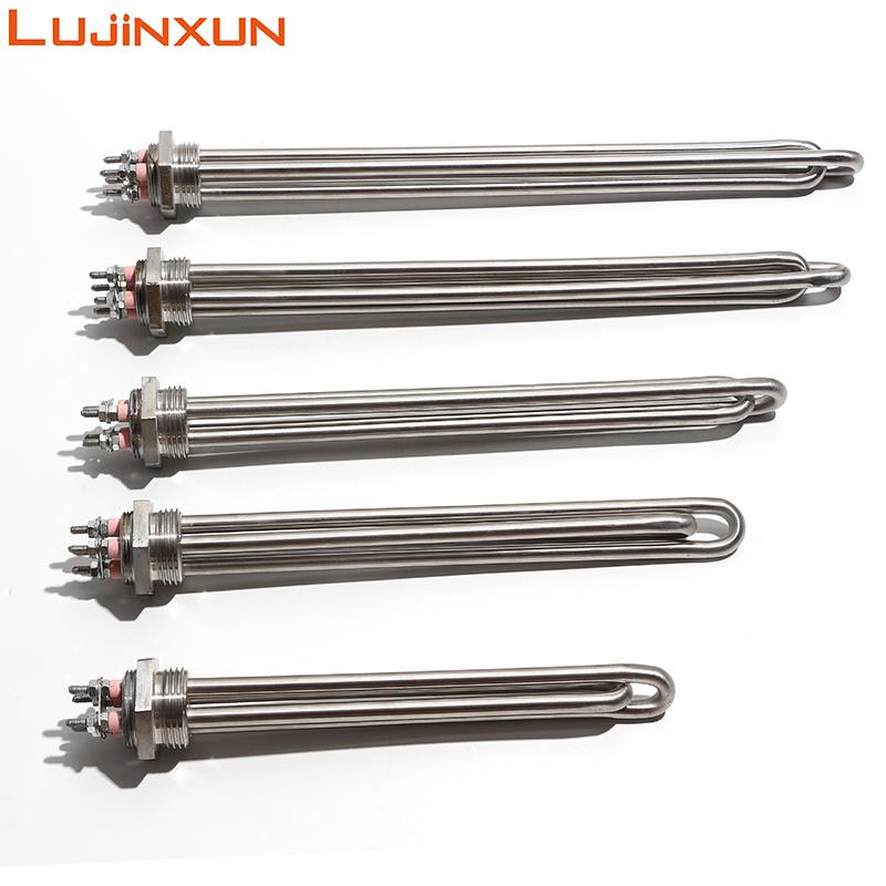 LUJINXUN G1 Solarheizelement 1 Zoll DN25 32 mm Elektroheizrohr 304SUS Zehn Wasserbeständigkeit 220 V 1,5/2,5/3,5/5,5 KW 1 Stück