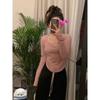 Chic Women's U-Neck Long-Sleeve Slim-Fit Top - Trendy, Flattering Base Layer for Spring/Autumn