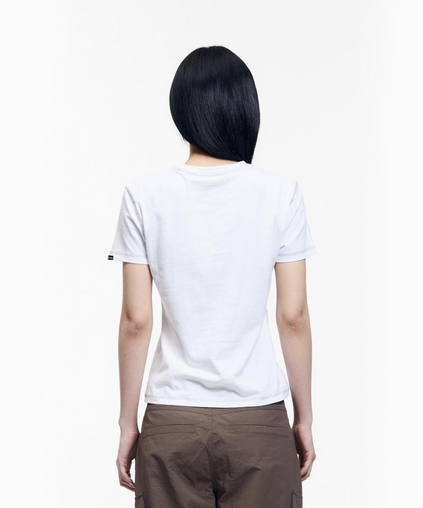 AAKAM Big Patch Cros2 Half Top (White)