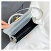 Fashionable Fashionable Lock Buckle Crocodile Pattern Leisure Handheld Single Shoulder Crossbody Small Square Bag For Women