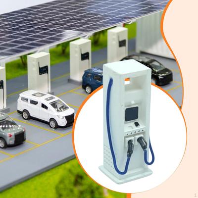 1:64 Charging Pile Model Sand Table Scenes,Souvenir Electric Vehicle Station,Ornament for