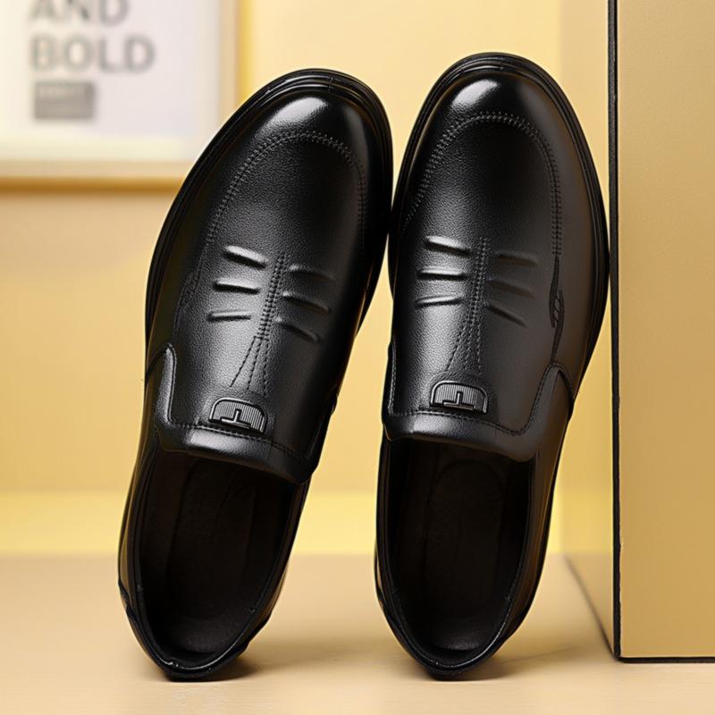 Fashion Business Leather Men Casual Shoes Formal Dress Mens Loafers Moccasins Breathable Slip on Male Boat Shoes Comfy Driving Footwear