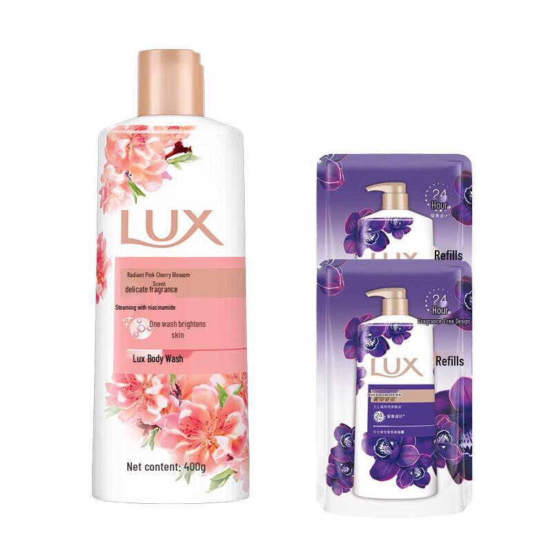 

Lux Whitening & Brightening Pink Cherry Blossom Shower Gel Set