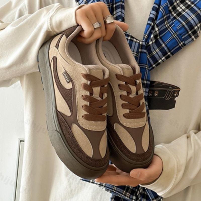 

2026 New Autumn Retro Style Low Top Casual Sports Shoes for Men Soft Soled Comfortable Fashi Trend Versatile Lace Up Sneakers 44