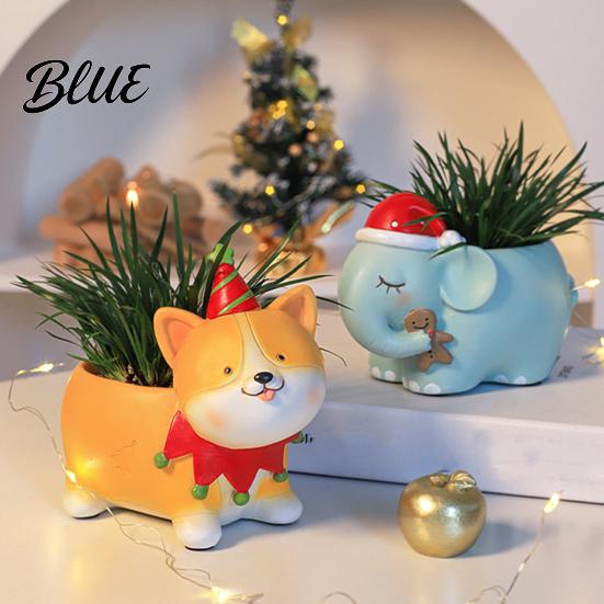 Succulent Planter Pot Cute Christmas Animal Planter, Small Plant for Flower Pots Indoor Home Desktop Decor, Gift Lovers Creative Gifts