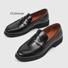 Hot Luxury Slip On Dress Shoes Men Genuine Leather Italian Loafer Shoes For Men Black Patent Leather Formal Oxford Men Wedding