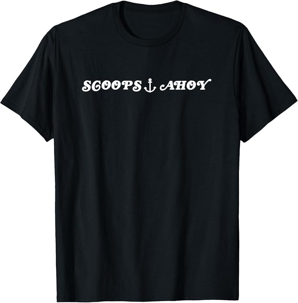 

80#039;s Scoops Ahoy Anchor Ice Cream Shirt Unisex T-Shirt XXL