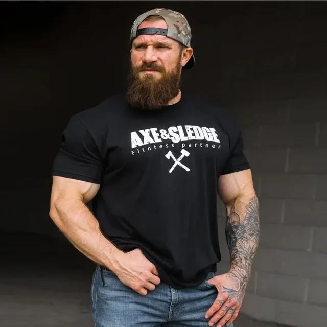 Herr Casual Tränings T-shirts Fitness Topp Man Chris Sport T-shirt Kortärmad Bomull Gym Löpning T-shirt