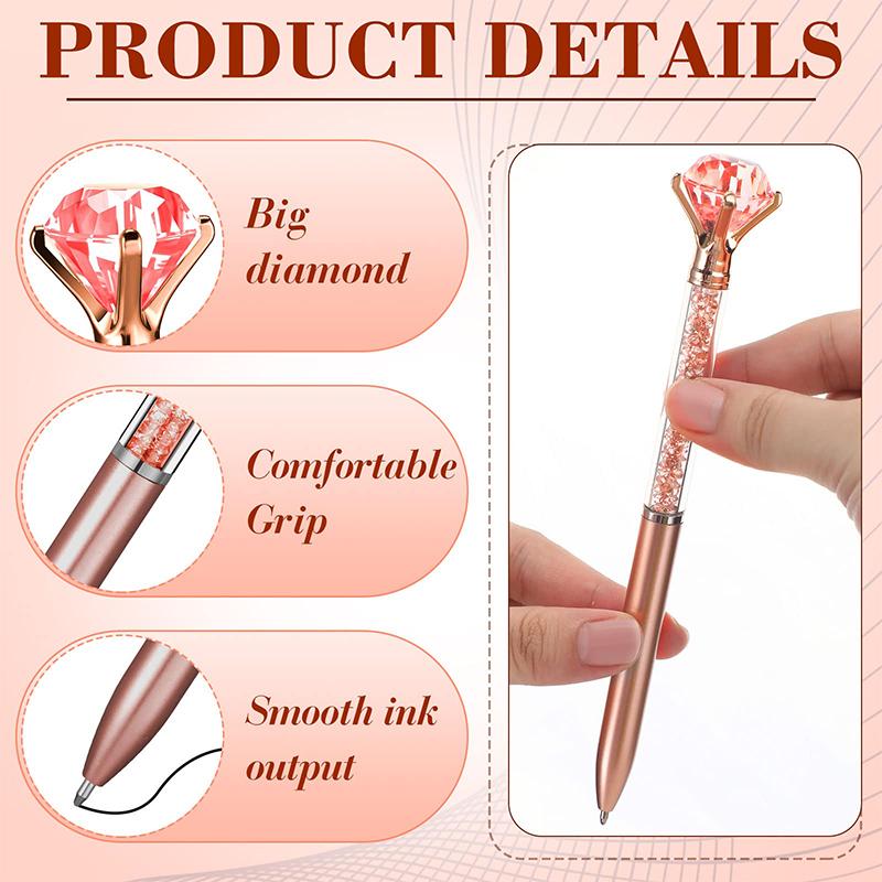 

20Pcs Diamond Pens With Diamonds On Top Diamond Pens Including Black Ink Pen Refill, Diamond Top Pens For Office School Home 4 Colors Mixed чёрный