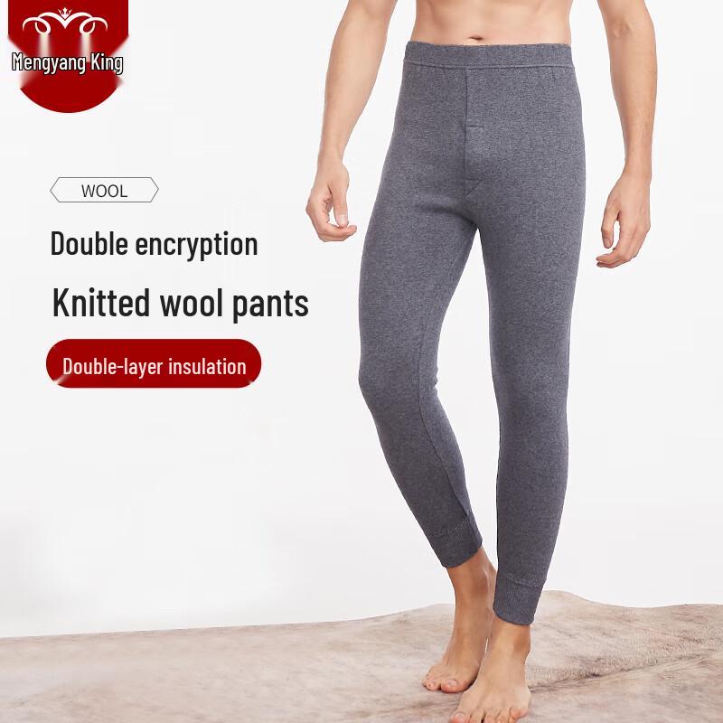 

Мужские термобрюки Mengyangwang из двухслойного трикотажа с шерстяной смесью 3XL (185)