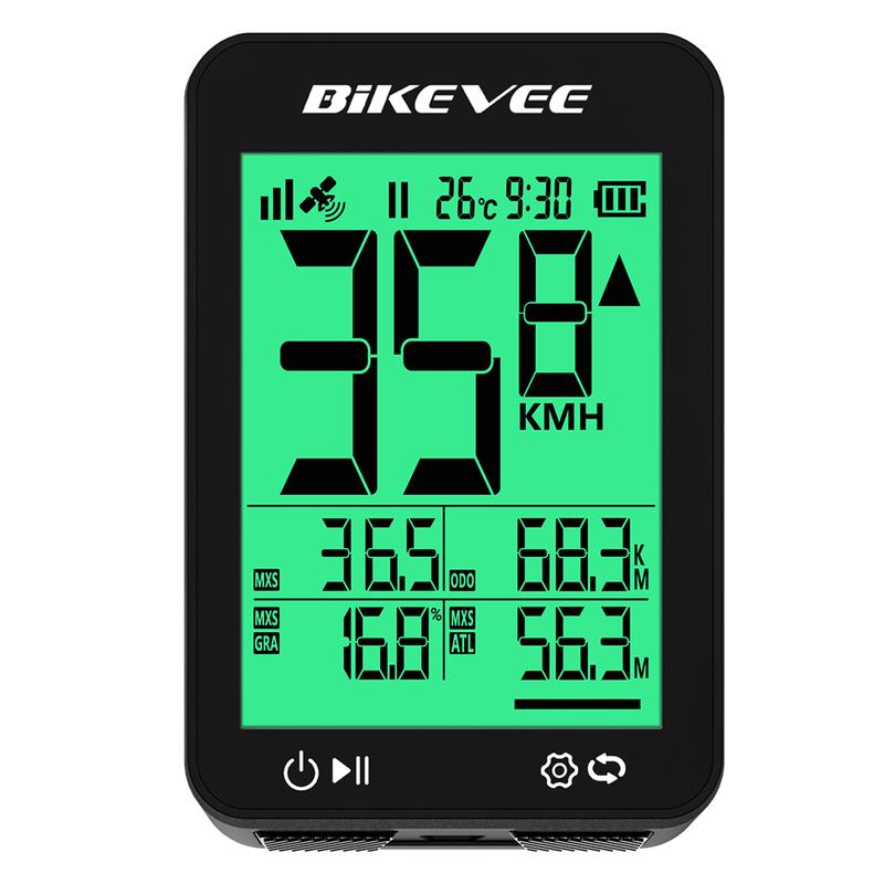 Ciclocomputador GPS Inalámbrico Digital para Ciclismo Inteligente Multifuncional Velocímetro Odómetro para Bicicleta Computador para Ciclismo al Aire Libre