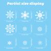 Christmas, White Snowflake Window Stickers, Christmas Glass Stickers, Shopping Mall Store Decorations, Window Decorations, Static Stickers