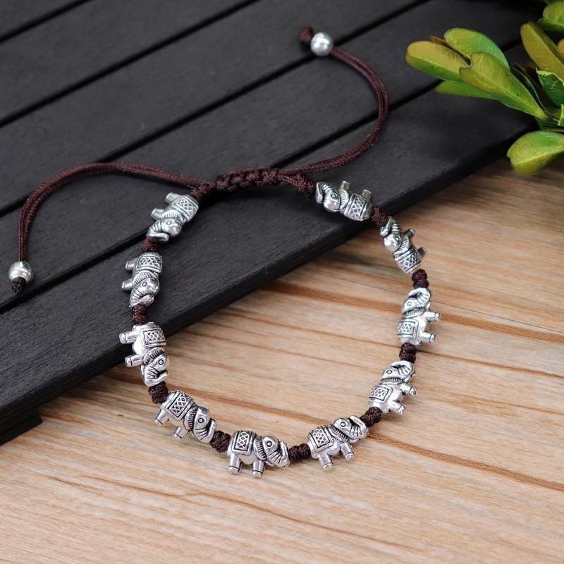 Hand-woven bracelets, retro and versatile for men and women, adjustable bracelets, small fish butterfly bracelets, accessories.