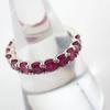 [New] Pt900 Ruby Eternity Ring/Size 13/j34-1