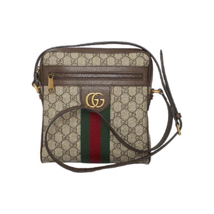 

Gucci Ophidia Смужка з логотипом Ремінець з канви та шкіри Сумка через плече Маленька чоловіча сумка через плече Ебенове дерево 547926-96IWT-8745 Shopping Bag Set(Basic Set+Shopping Bag)