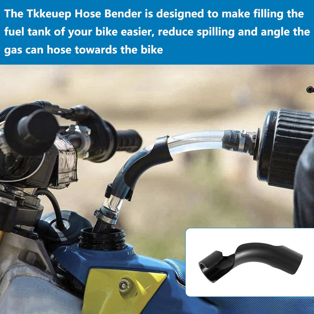 Rennkraftstoffkanister-Schlauch mit 2 auslaufsicheren Eisenringen, Kraftstoffeinfüllschlauch mit Tankdeckel, Ersatzschlauch-Biegesatz