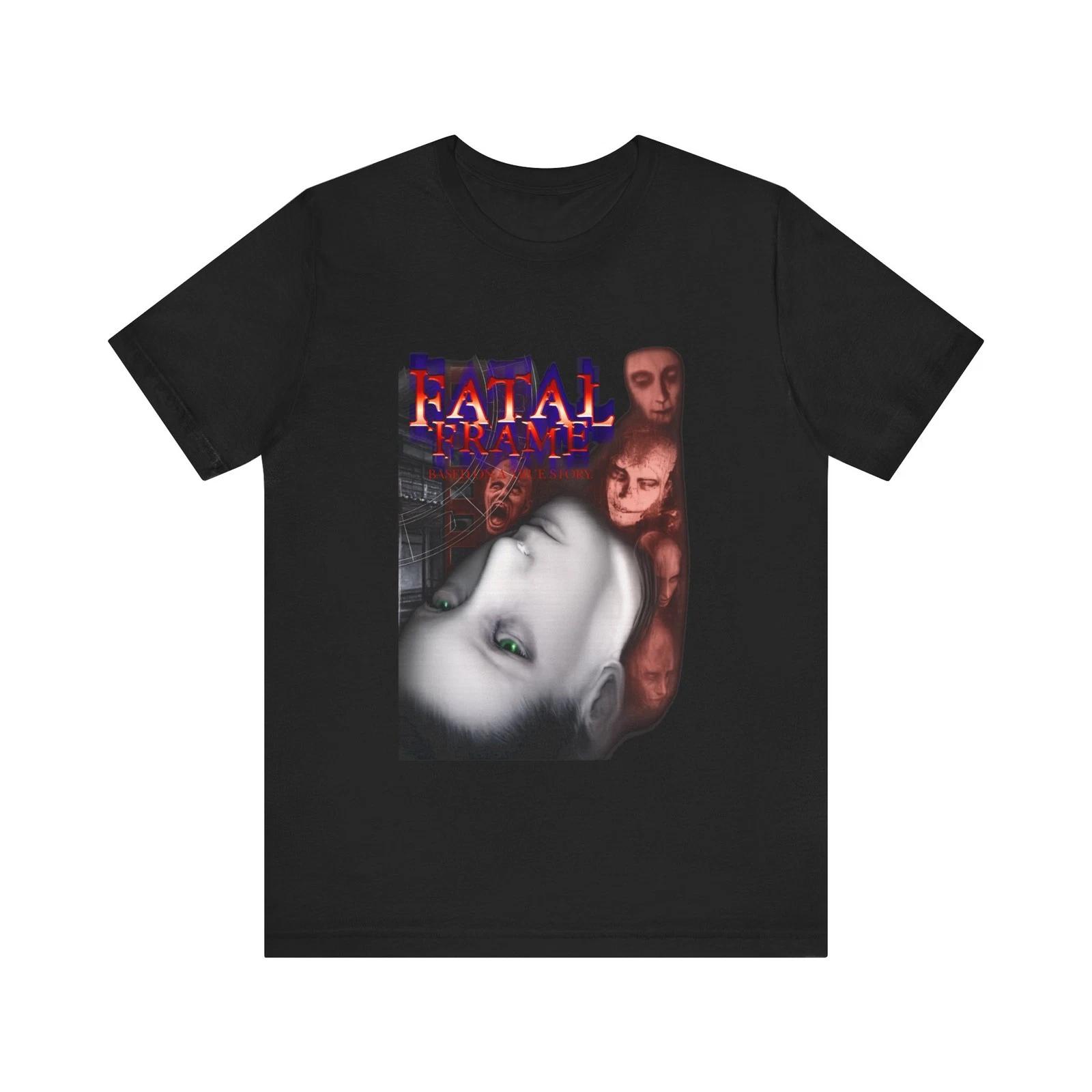 Fatal Frame PS2 Retro Style Logo Horror Game Unisex Jersey Short Sleeve Tee S