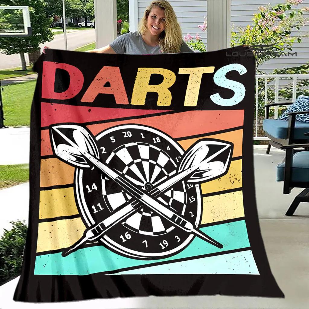 Sports dart target printing blanket warming Warm Pretty Flannel Soft Comfortable Home Travel Blanket