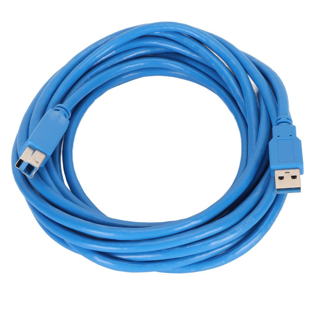 USB 3.0 Cable A to B Male to Male High Speed Square Opening Printer Accessories 5meter
