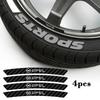 4Pcs For OPC Astra K Vectra Corsa Zafira Insignia Mokka Carbon Fiber Car Wheel Tire Hub Rim Badge Sticker Auto Accessories