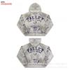 Americká Vintage Volná Mikina s Výšivkou a Kalhoty Širokého Střihu Set Pro Dospívající Ležérní Streetwear