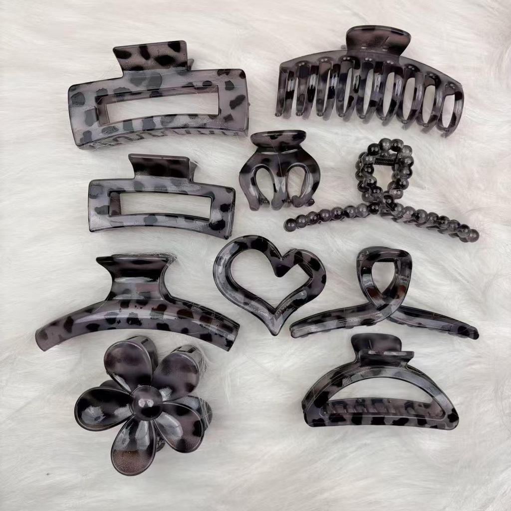 Colorful Claw Clip Set for Women - High-end Back of Head Hair Accessories