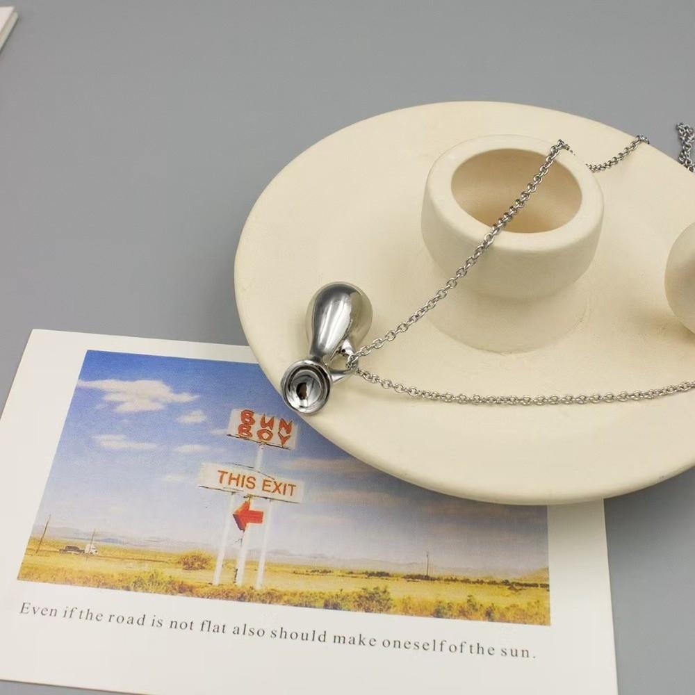 Temperament Water Bottle Pendant Necklace Elegant Fashion Jewelry Ornament Long Sweater Chain  Lady