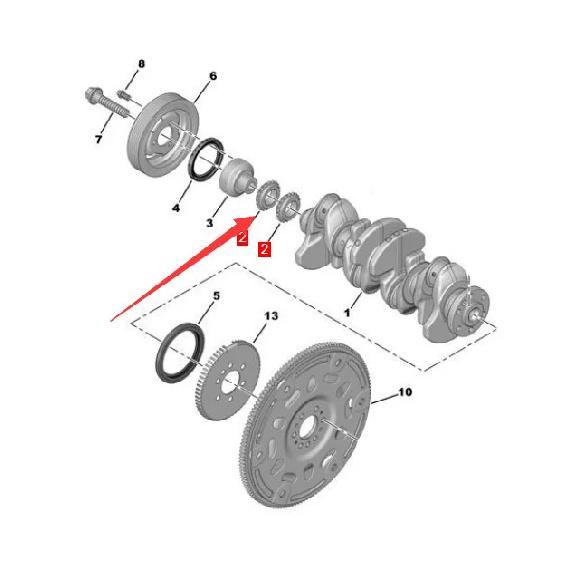 TIming Gear 0518 11217534654 for BMW Mini for Peugeot for Citroen DS 0513.C8