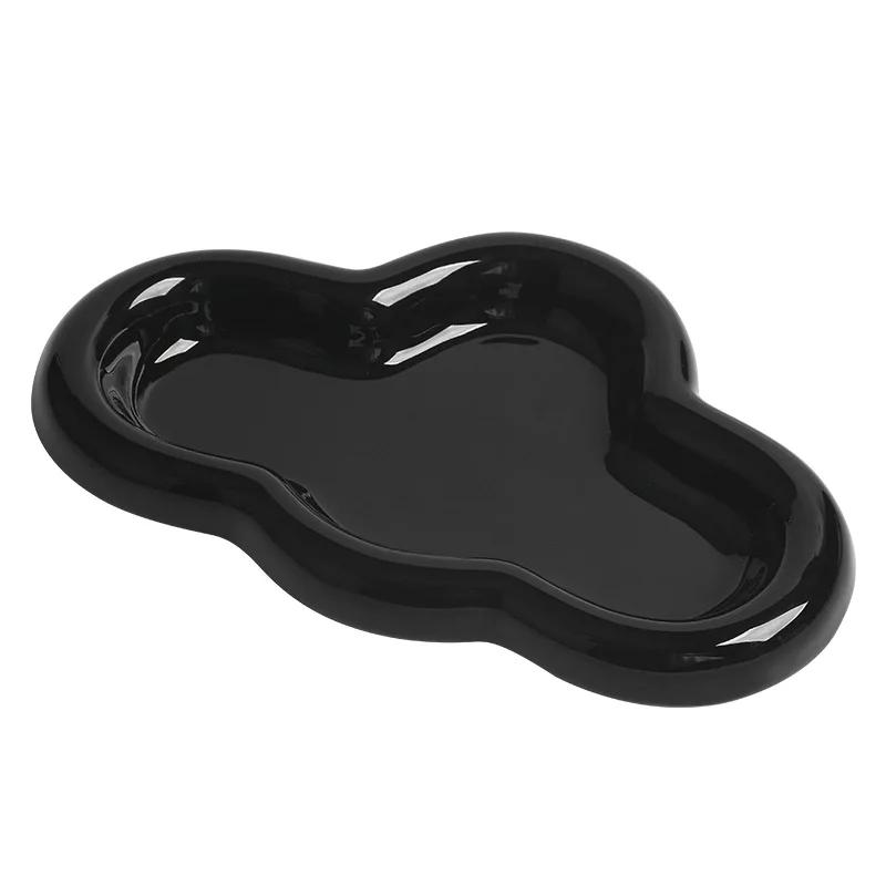 T-shaped Ceramic Display Tray, Creative Entrance Jewelry, Desktop Storage Accessories, Internet Celebrity