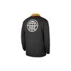 Nike SB Logo Print Fleece-Lined Warm Corduroy Collar Colorblock Skateboard Jacket Men Jackets Black CK5447-010
