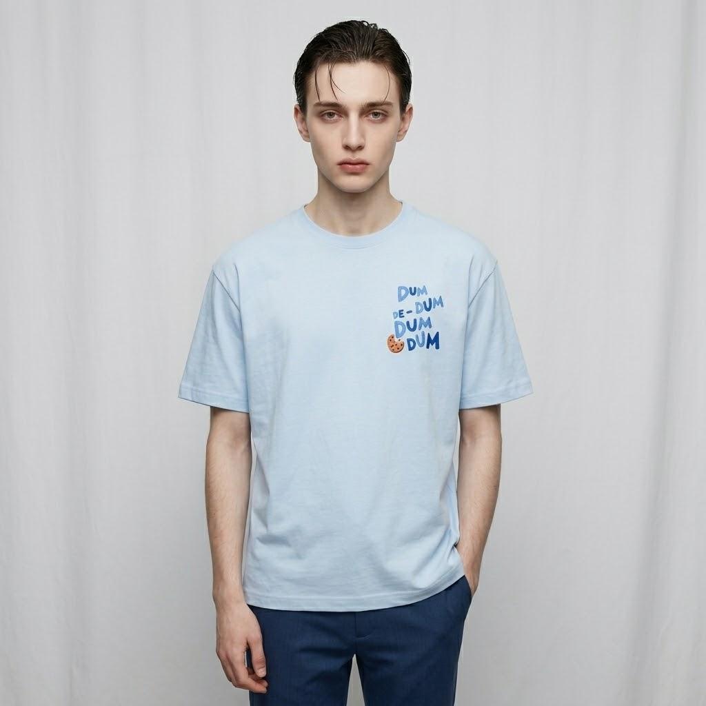 Classic Loose Cut Sesame Street Tee for Him M синий