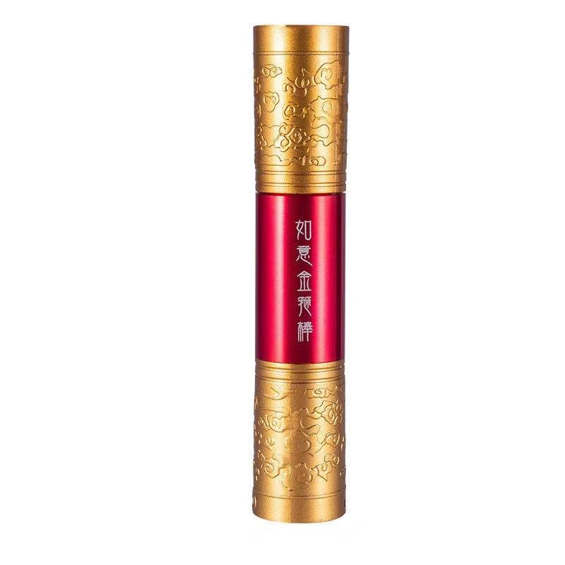 Newest LED Flashlight Monkey King Carving dragon golden Cudgel Stick Hand Torch Flashlight Outdoor Emergency Light Create design