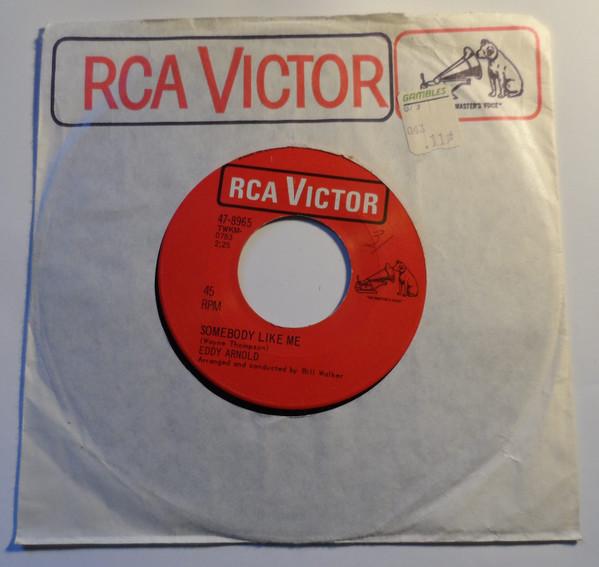 

7inch Record EDDY ARNOLD - Somebody Like Me 478965 RCA Victor 1966 Canada Folk Used