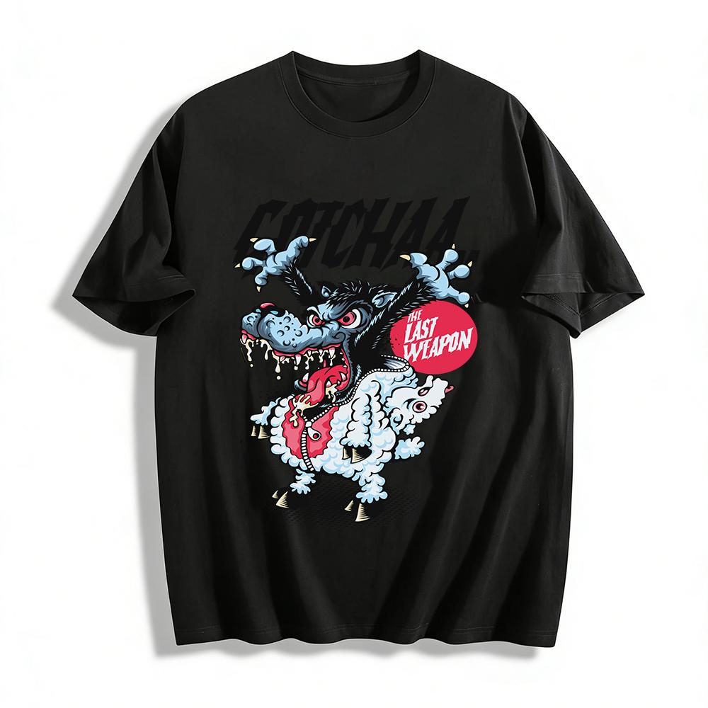 

Gotcha The Last Weapon Wolf In Sheep Clothing Tee Pure cotton T-shirt XXS