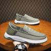 Fashion Men Loafers Ice Silk Breathable Canvas Shoes Fashion Casual Sneakers Comfort Slip-On Loafers Soft Driving Shoes Men Tennis Shoes