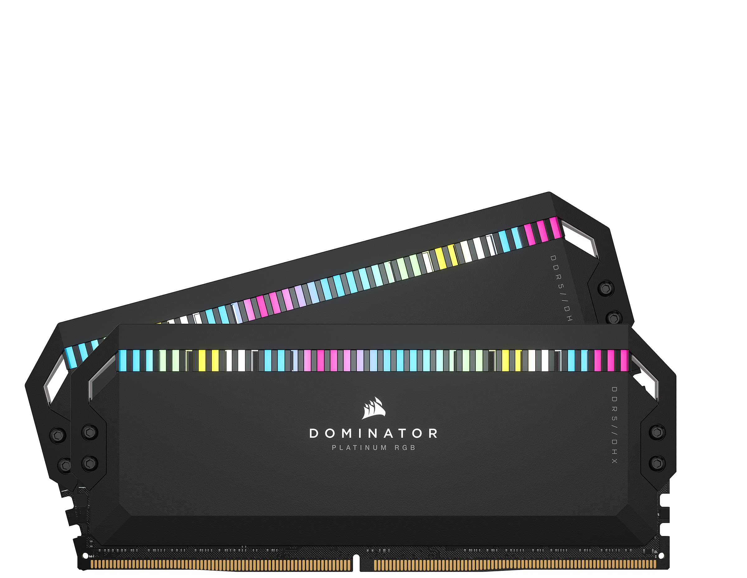 

CORSAIR Desktop PC Memory DOMINATOR PLATINUM RGB DDR5 Series Intel XMP Memory Kit 32GB Black x CMT32GX5M2E6200C36 DDR5-6200MHz (PC5-49600) [16GB 2]