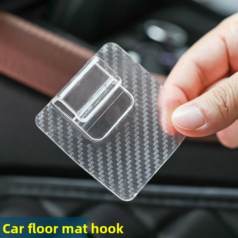 Foot Mat Vehicle Fixing Clips With Strong Adhesive And Detachable Tool Hooks