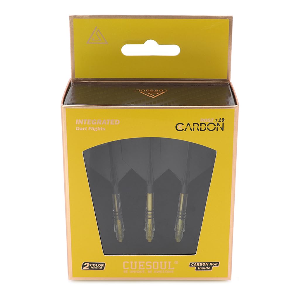 CUESOUL ROST AK57 T19 Carbon Fiber Rod Integrated Flight Big Wing Shape Set of 3 Built-in (CS-AK571-3)