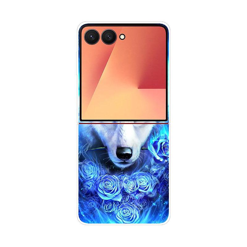 Luxury Transparent Phone Case For Samsung Galaxy Z Flip 7 Cases Hard PC Folding Cover For Galaxy Z Flip7 Shockproof Capa Fundas