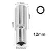 1PC 3/8in Deep Socket Adapter Hex Socket Wrench Heads Ratchet Tool 8-24mm 1/2Drive 6 Point Socket For Impact Deep Socket Adapter