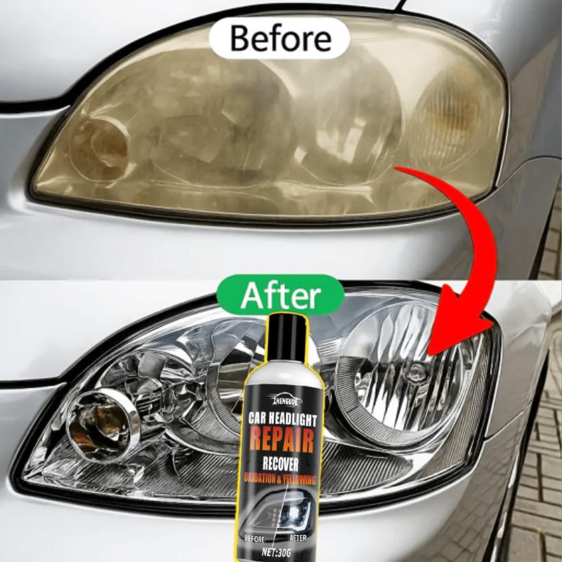 Car Headlight Repair Kit, Quickly Solves Problems of Aging, Scratches, and Yellowing – Easy DIY Operation Restores over 90% of Brightness