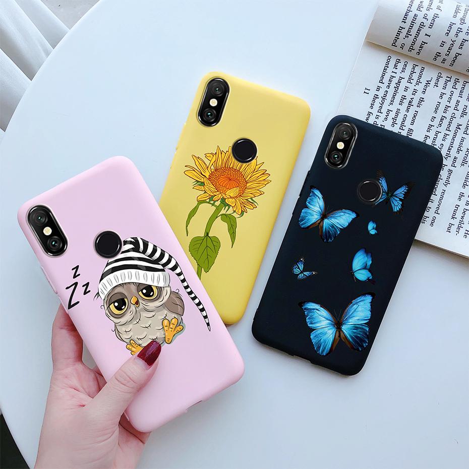 for Xiomi Xiaomi Mi A2 Lite Case Cover Daisy Flower Painted Soft Silicone Phone Case for Xiaomi Mi A2 A 2 MiA2 Lite Bumper Coque