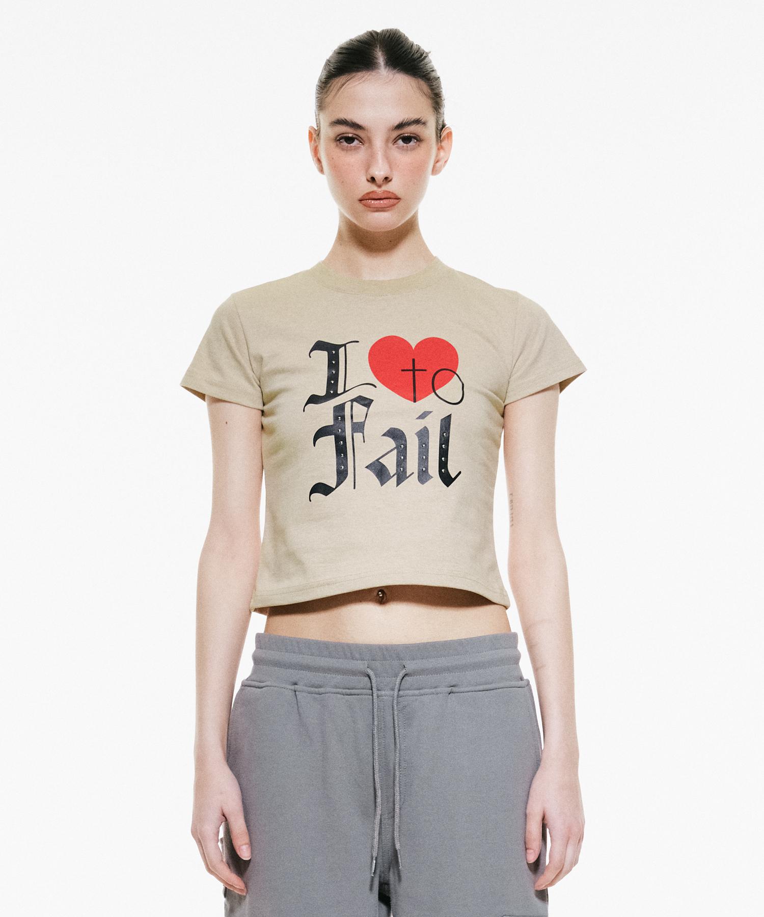 Buddy I Love To Fail Tee Beige S