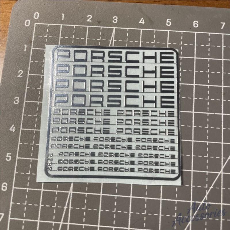 Hbcr1 Metall-Aufkleber für Porsche Modell Aufkleber DIY Dekorieren Aufkleber Motorrad Auto Laptop Fahrrad Koffer Aufkleber für Porsche Macan Cayenne Macan