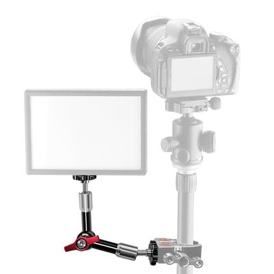 Adjustable Articulating Friction Arm Flexible Extension Bracket Aluminum Alloy with Dual 1/4 Inch