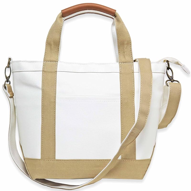 

[Daylight Market] tote bag Smaller brand ladies canvas be independent canvas Shoulder bag With shoulder belt 2Way shoulder bag (natural/beige)