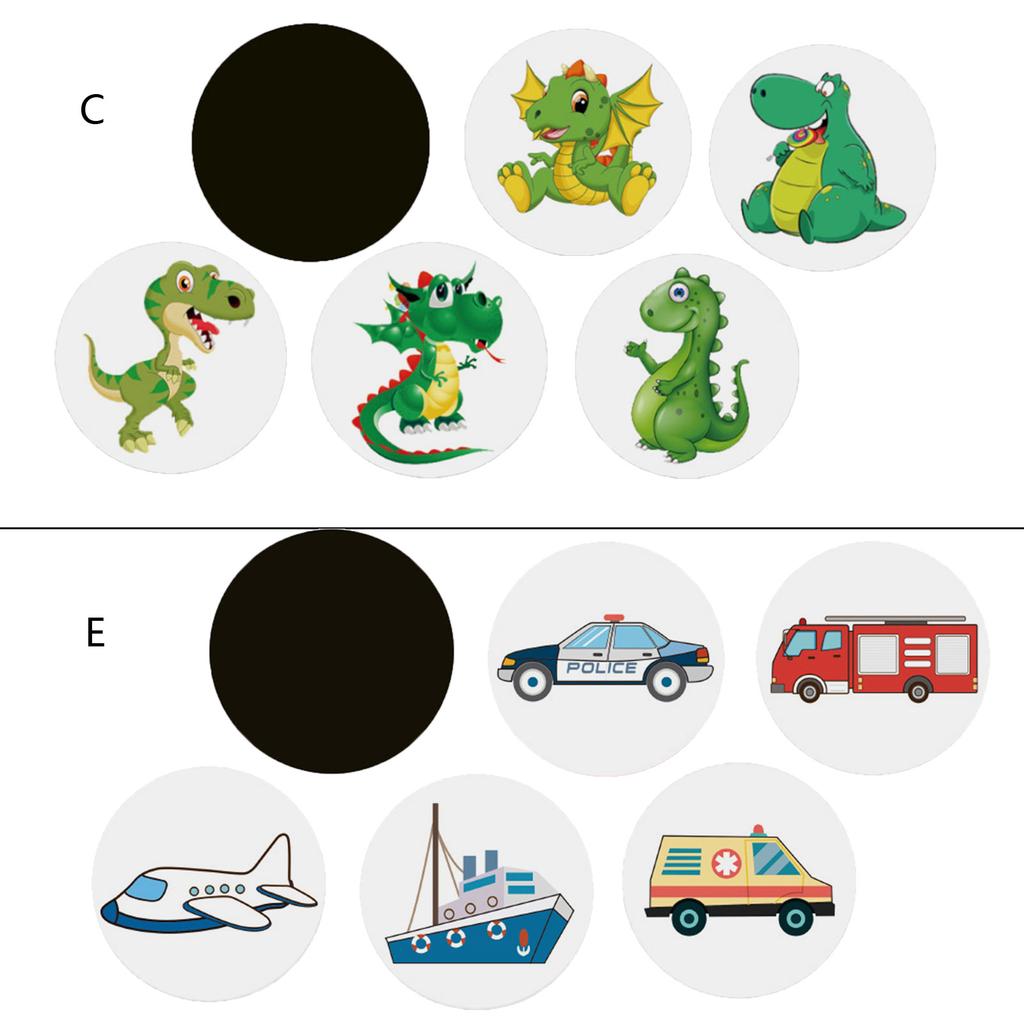 Adesivi per l'addestramento al vasino con motivo a dinosauro, adesivi per bersaglio per vasino, adesivi per sedile del water che cambiano colore e fanno pipì per bambini